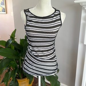 Cable and Gauge illusion striped top